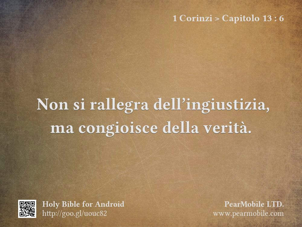1 Corinzi, Capitolo 13:6